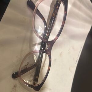 Coach Brown and Pink Eyeglasses with Modern Design